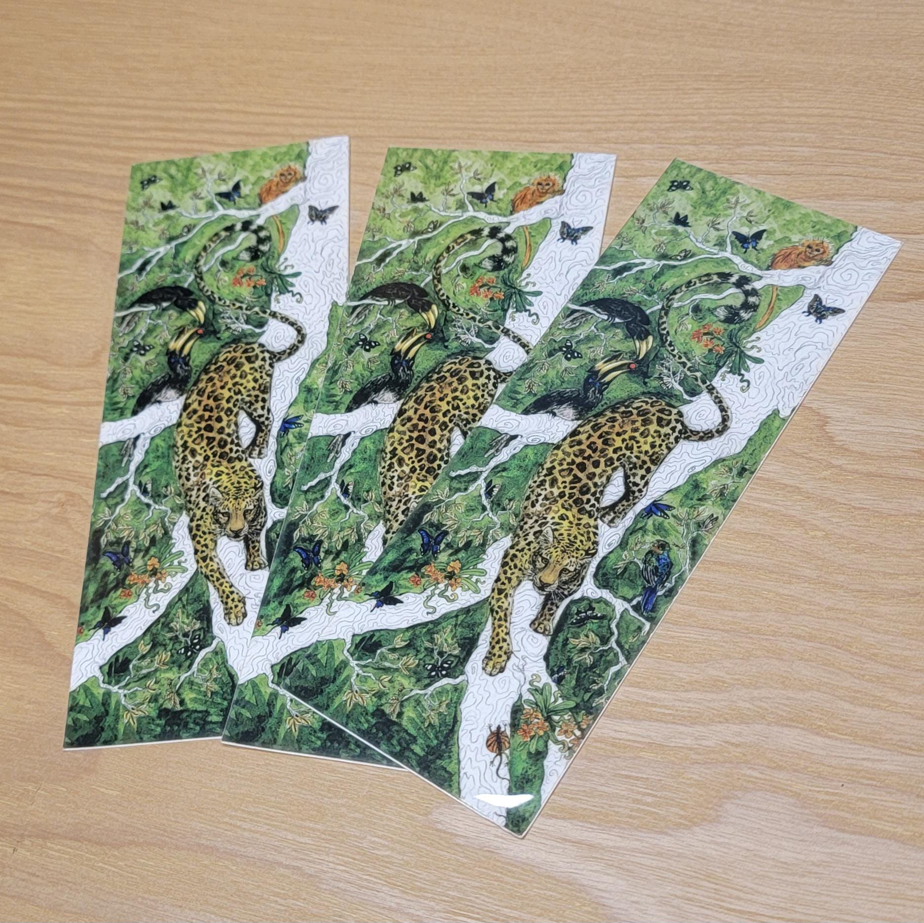 Vinyl Sticker Javan Rainforest Leopard "Balance" Watercolor Art