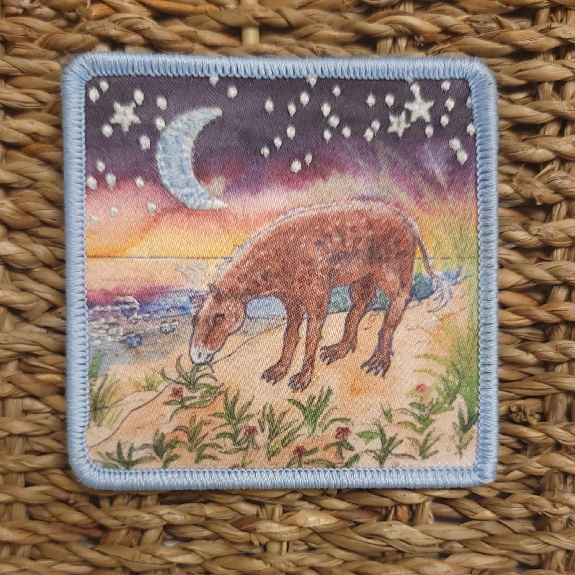 Glow in the Dark, Iron-On Patch: Dawn Horse Eohippus Eocene Paleo Art