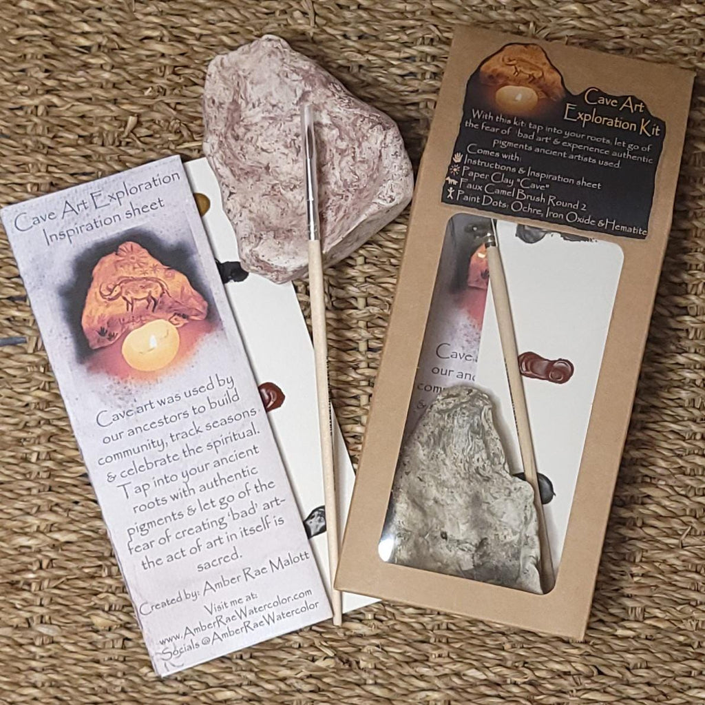 Cave Art Exploration Watercolor Activity Kit