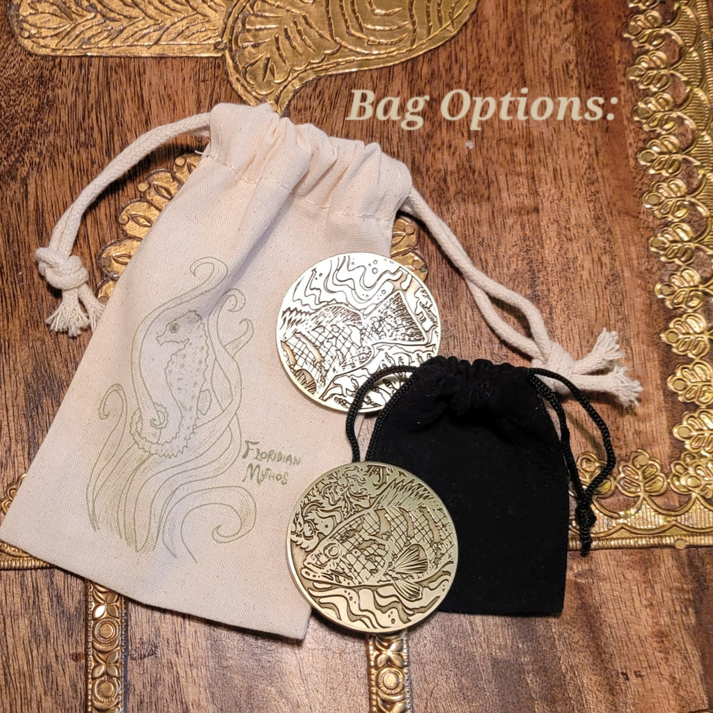 Nassau Grouper Decision Coin, Floridian Mythos Oracle Companion - Divination Tool
