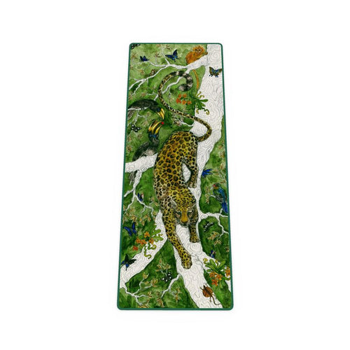 'Balance' Javan Rainforest Art Yoga Mat with Natural Rubber