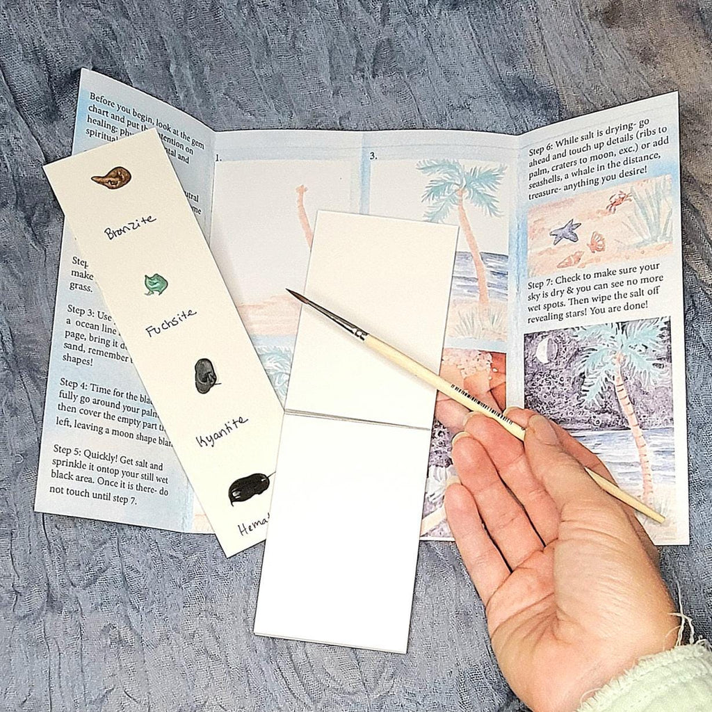 Healing Frequencies: Genuine Ground Gemstone Watercolor Painting Activity Kit