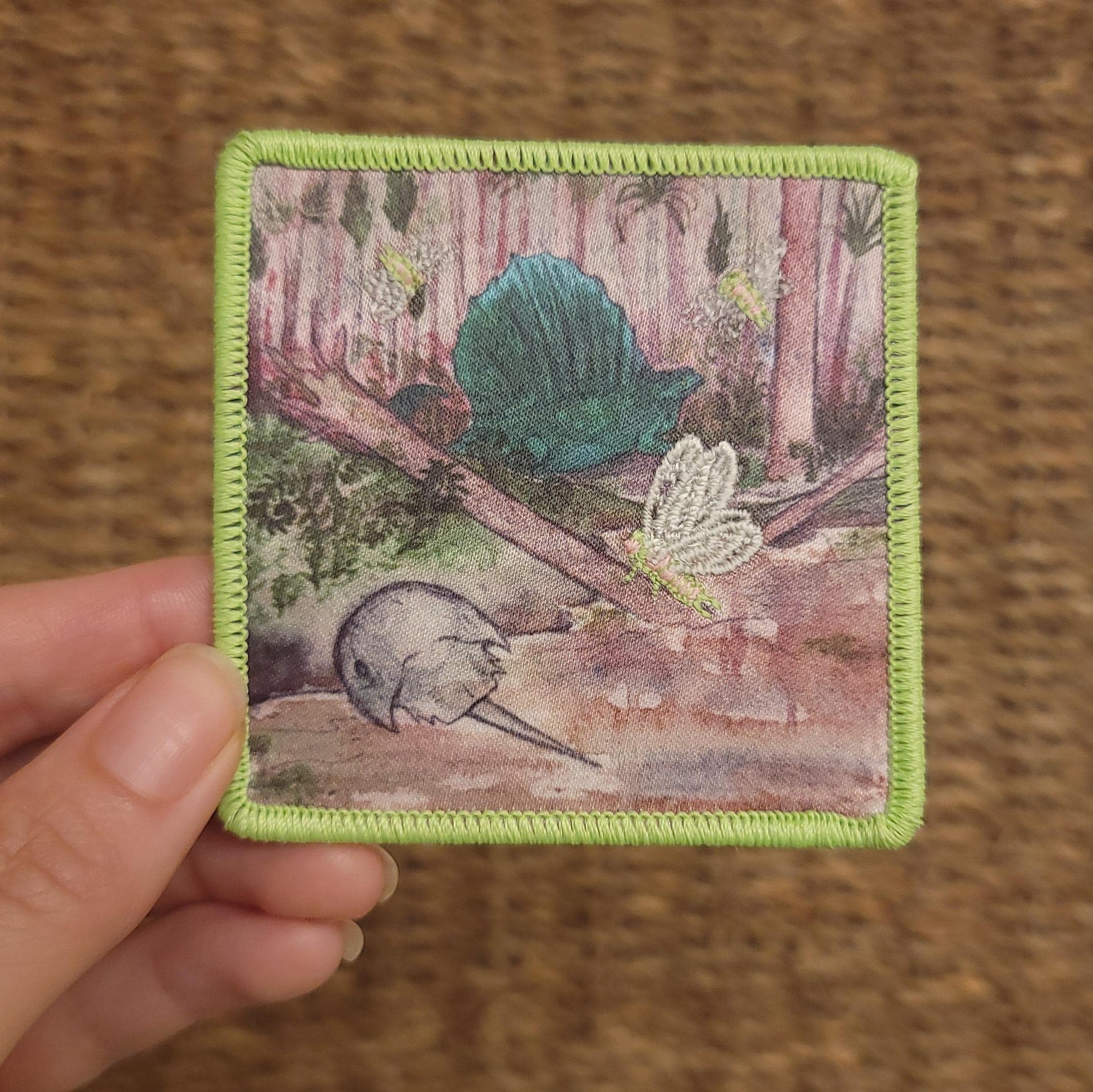 Set of 6 Glow in the Dark, Iron-On Patch: Horsehoe Crabs Through Time Paleo Art