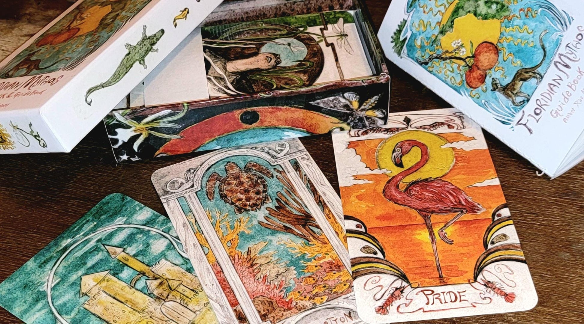 Floridian Mythos Oracle Deck Divination Nature Themed Tarot Cards