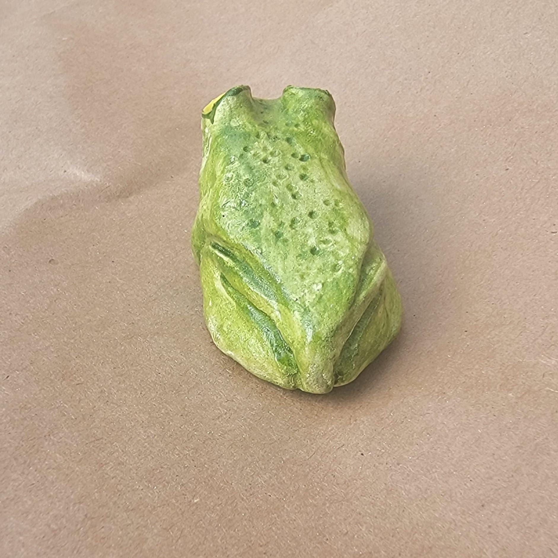 Mini Wonky Paperclay Sculpture Figurine Desk Freind OOAK Tree Frog