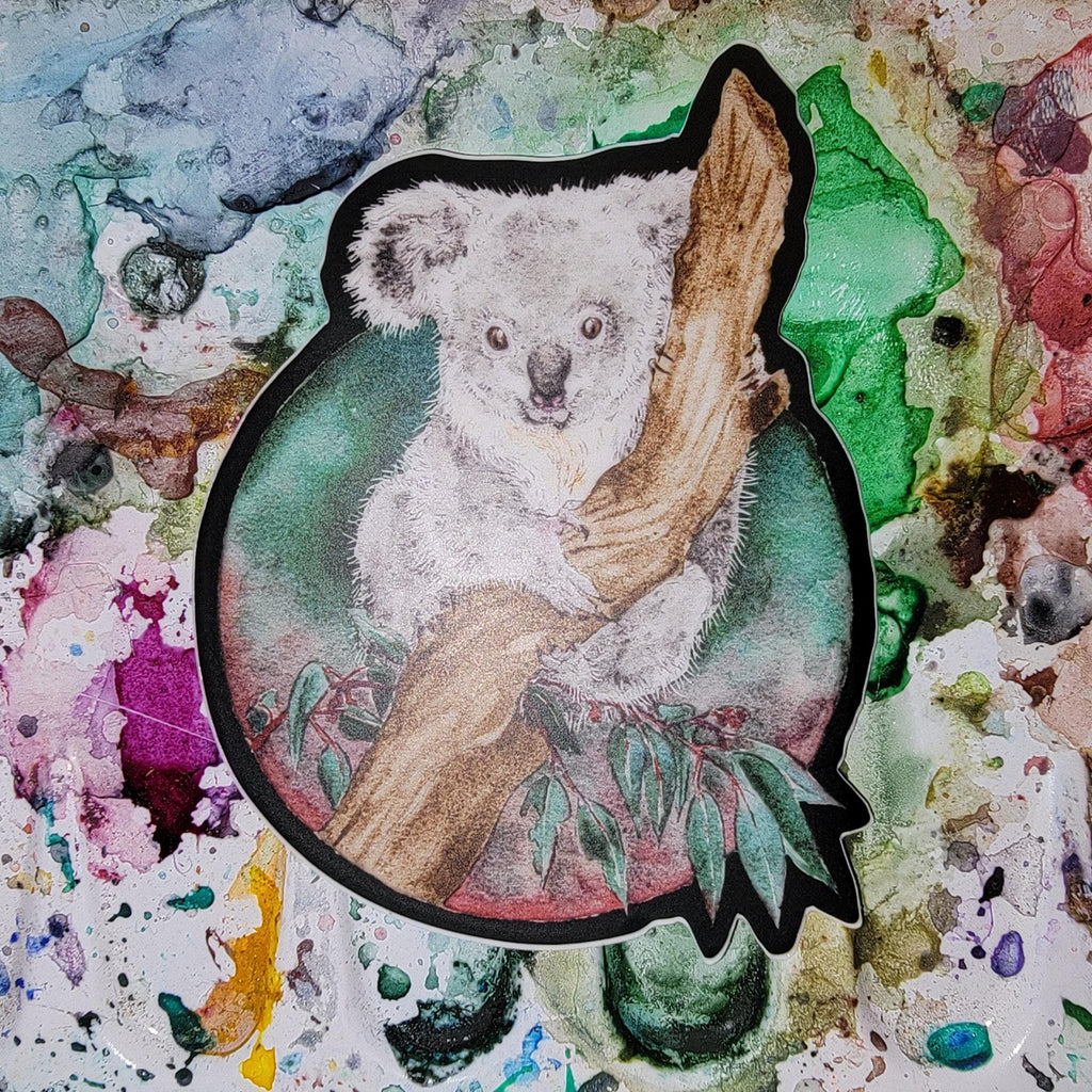 Vinyl Sticker Koala Watercolor Art