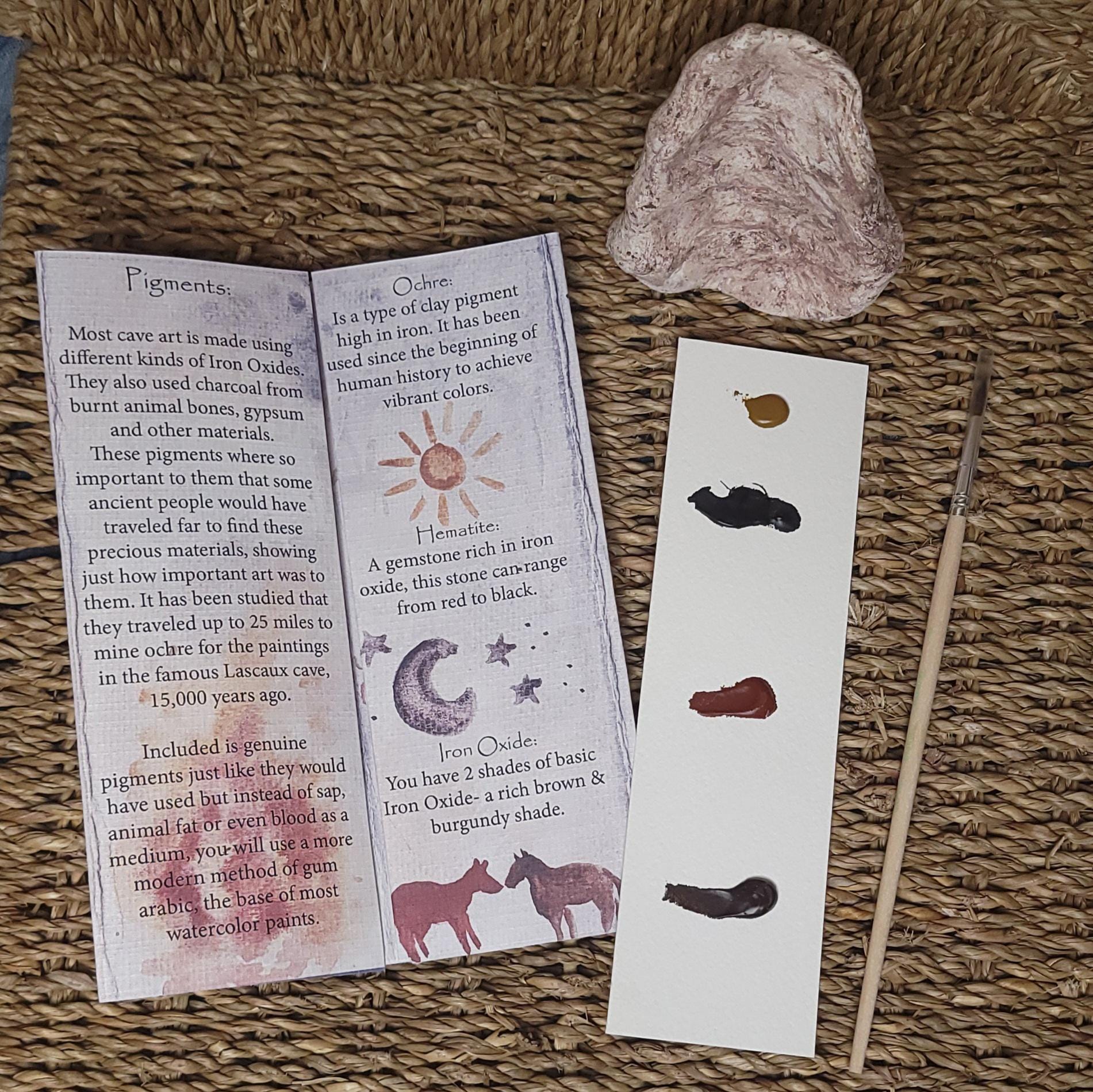 Cave Art Exploration Watercolor Activity Kit