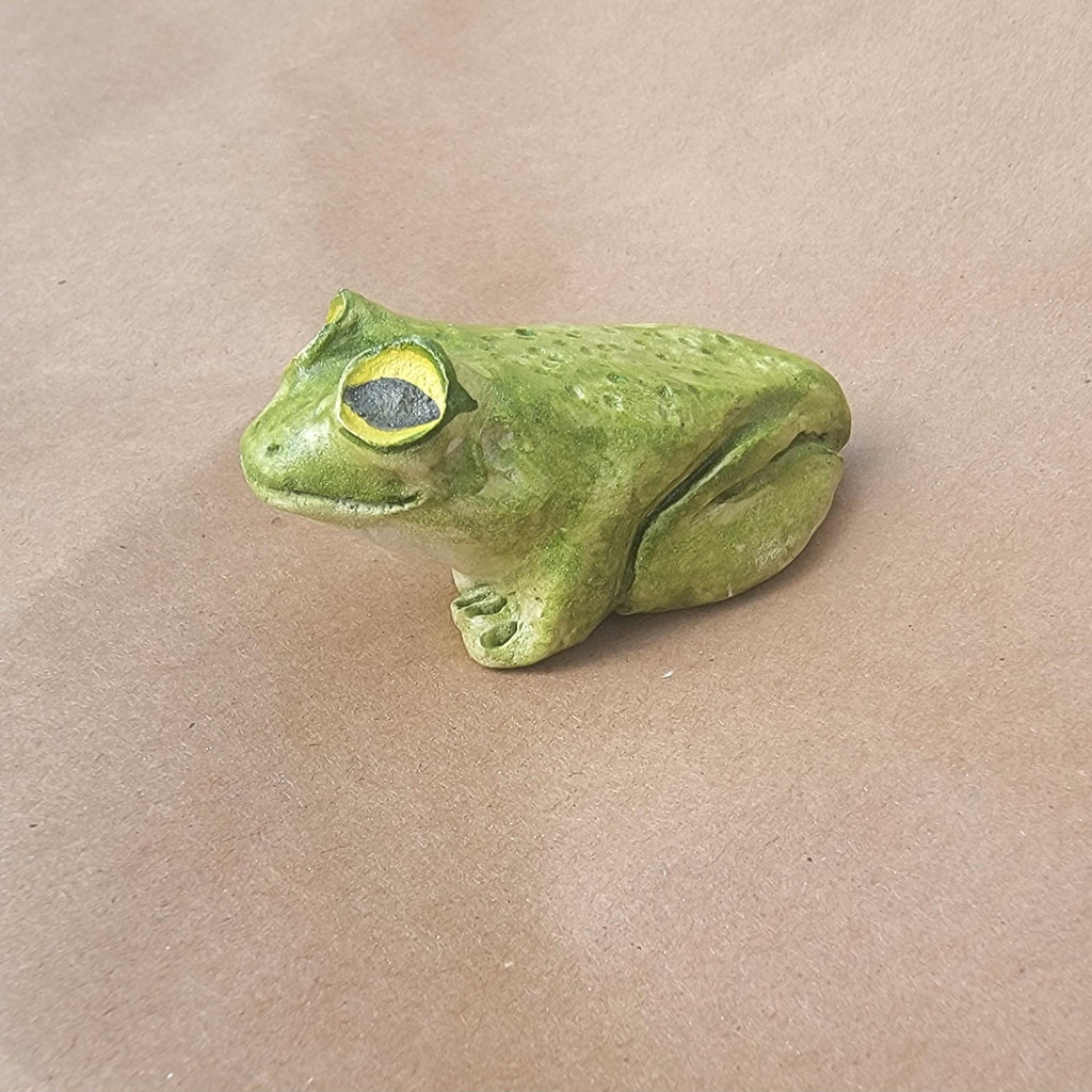 Mini Wonky Paperclay Sculpture Figurine Desk Freind OOAK Tree Frog