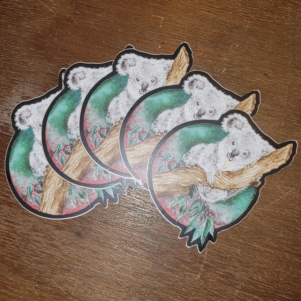 Vinyl Sticker Koala Watercolor Art